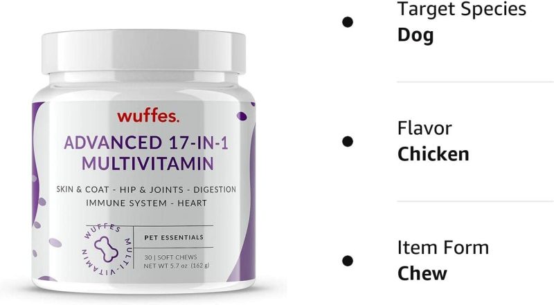 Wuffes 17-in-1 Chewable Dog Vitamins & Supplements - Dog Multivitamin for Small & Large Breed - Whole Food Sources Pet Vitamins - Image 8