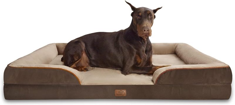 Bedsure Orthopedic Dog Bed for Medium Dogs -Foam Sofa with Removable Washable Cover, Waterproof Lining and Nonskid Bottom Couch, - Image 302