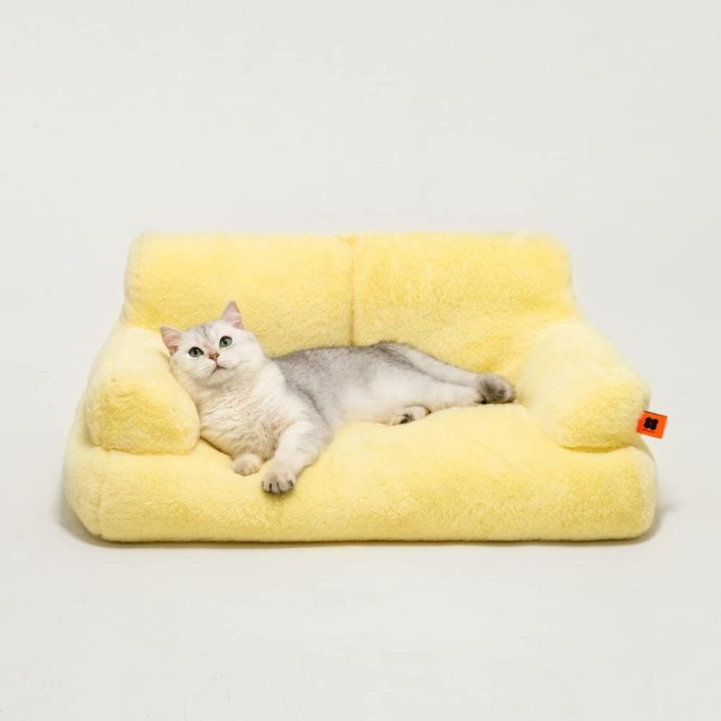 Pet Couch Bed, Washable Cat Beds for Medium Small Dogs & Cats up to 25 lbs, Durable Dog Beds with Non-Slip Bottom, Fluffy Cat - Image 31