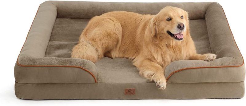 Bedsure Orthopedic Dog Bed for Medium Dogs -Foam Sofa with Removable Washable Cover, Waterproof Lining and Nonskid Bottom Couch, - Image 57