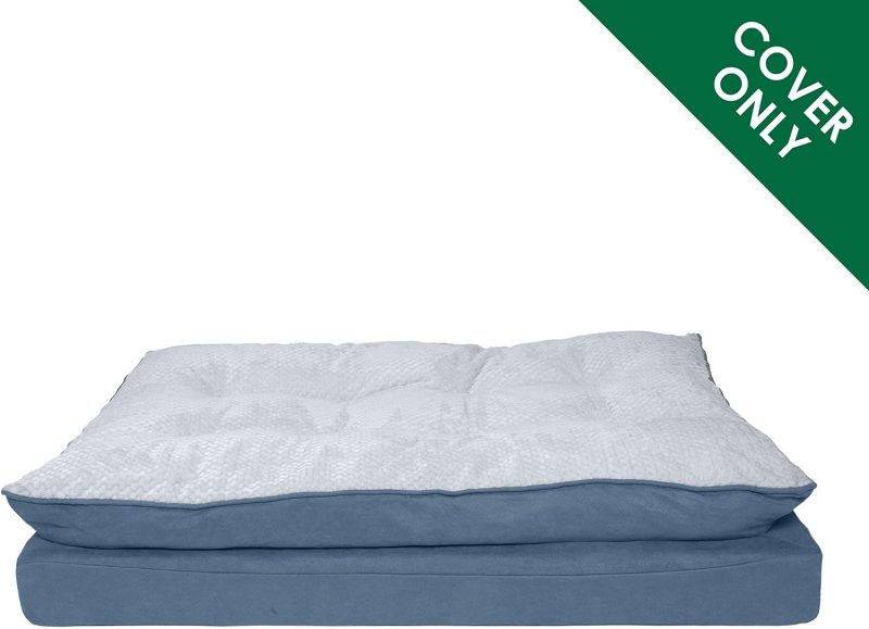 Furhaven Cooling Gel Dog Bed for Large Dogs w/ Removable Bolsters & Washable Cover, For Dogs Up to 95 lbs - Plush & Velvet Waves - Image 239
