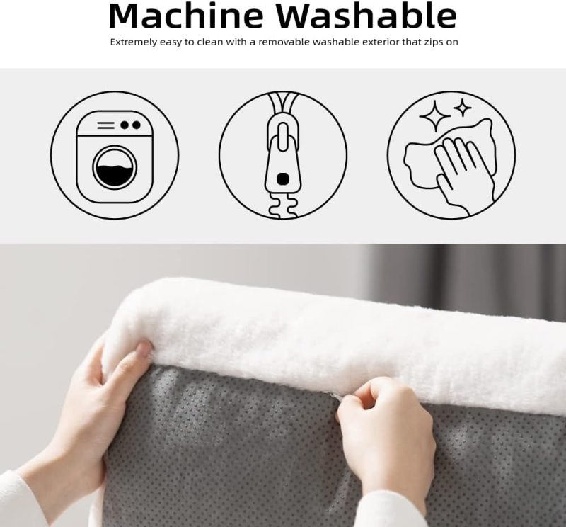 Pet Couch Bed, Washable Cat Beds for Medium Small Dogs & Cats up to 25 lbs, Durable Dog Beds with Non-Slip Bottom, Fluffy Cat - Image 23