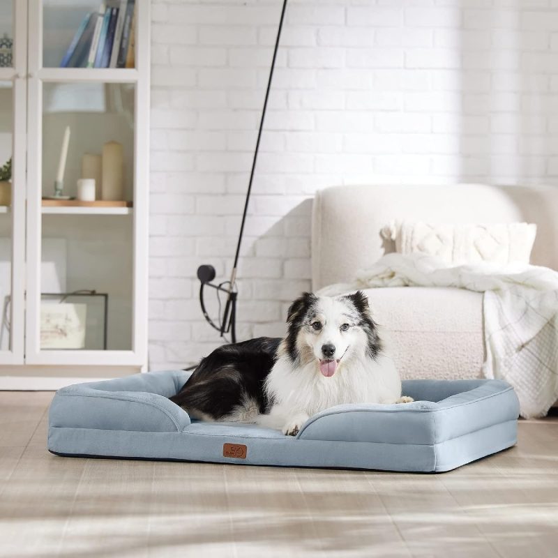Bedsure Orthopedic Dog Bed for Medium Dogs -Foam Sofa with Removable Washable Cover, Waterproof Lining and Nonskid Bottom Couch, - Image 18