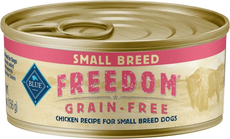 Blue Buffalo Freedom Grain Free Natural Adult Small Breed Wet Dog Food, Chicken 5.5oz cans (Pack of 24) - Image 2