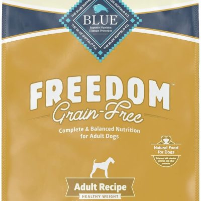 Blue Buffalo Freedom Grain Free Natural Adult Healthy Weight Dry Dog Food, Chicken 24-lb