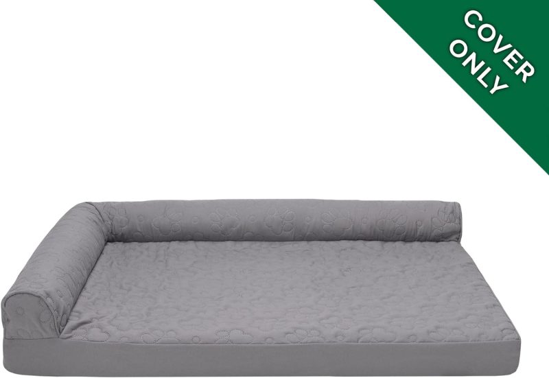 Furhaven Orthopedic Dog Bed for Medium/Small Dogs w/ Removable Bolsters & Washable Cover, For Dogs Up to 35 lbs - Plush & Almond - Image 399