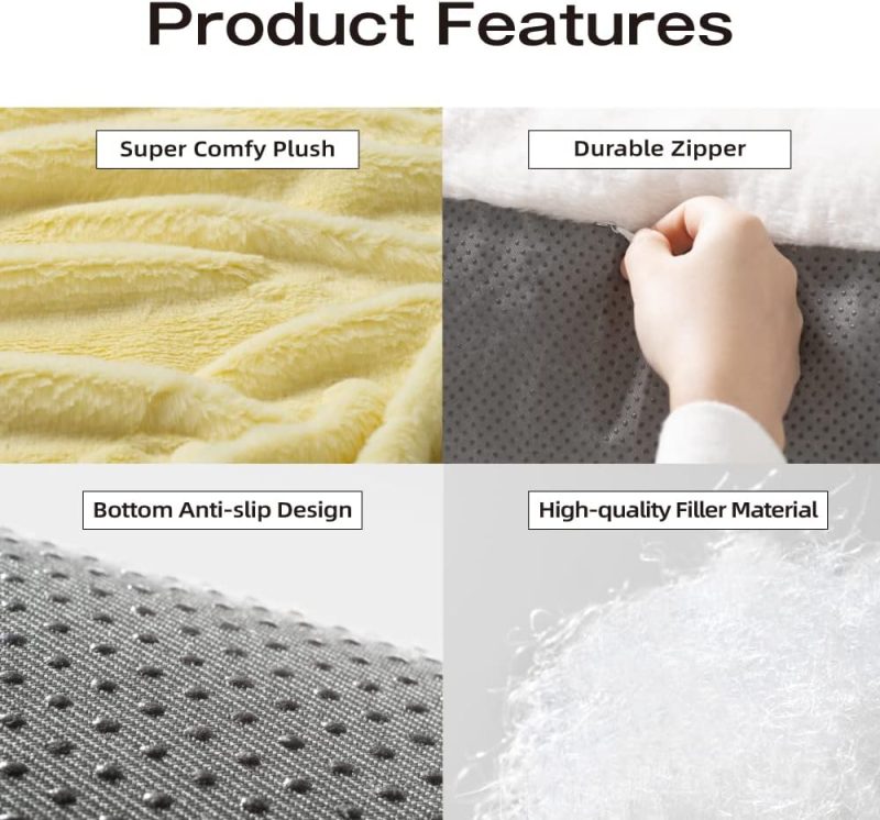 Pet Couch Bed, Washable Cat Beds for Medium Small Dogs & Cats up to 25 lbs, Durable Dog Beds with Non-Slip Bottom, Fluffy Cat - Image 28