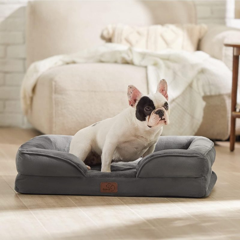 Bedsure Orthopedic Dog Bed for Medium Dogs -Foam Sofa with Removable Washable Cover, Waterproof Lining and Nonskid Bottom Couch, - Image 184