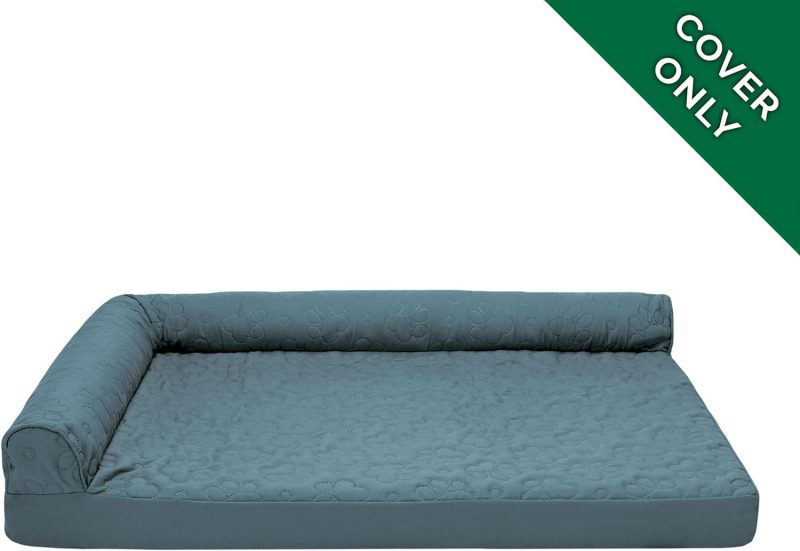 Furhaven Orthopedic Dog Bed for Medium/Small Dogs w/ Removable Bolsters & Washable Cover, For Dogs Up to 35 lbs - Plush & Almond - Image 130