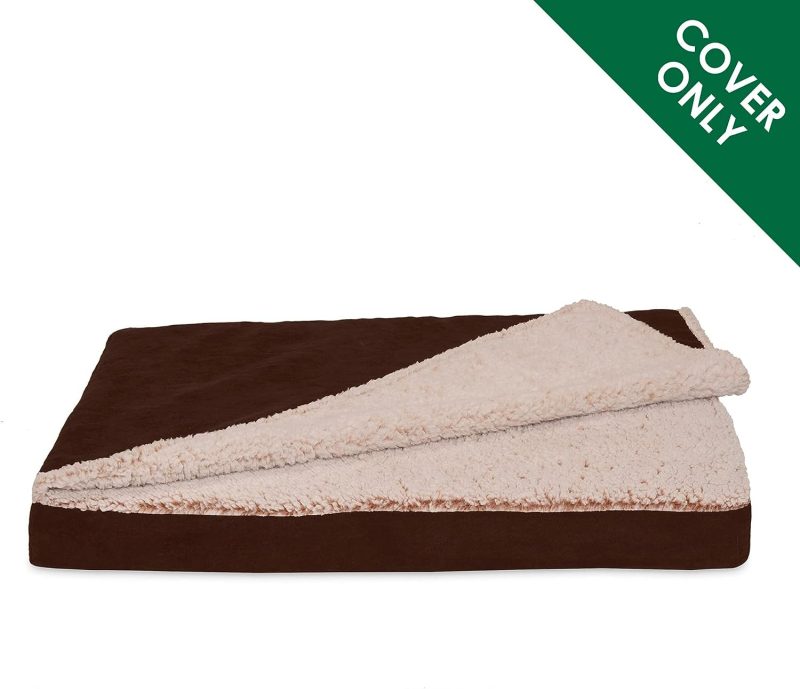 Furhaven Cooling Gel Dog Bed for Large Dogs w/ Removable Bolsters & Washable Cover, For Dogs Up to 95 lbs - Plush & Velvet Waves - Image 216
