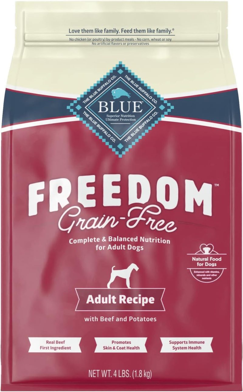 Blue Buffalo Freedom Grain Free Natural Adult Dry Dog Food, Beef 24-lb - Image 18