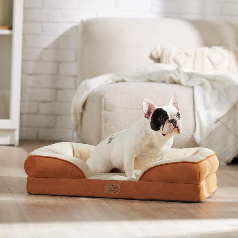 Bedsure Orthopedic Dog Bed for Medium Dogs -Foam Sofa with Removable Washable Cover, Waterproof Lining and Nonskid Bottom Couch, - Image 309
