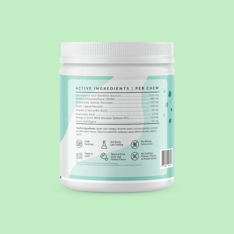 Wuffes Chewable Dog Hip and Joint Supplement for Small & Medium Breeds - Glucosamine & Chondroitin Chews - Dog Joint Supplements - Image 12