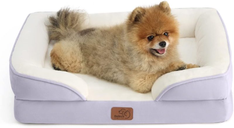 Bedsure Orthopedic Dog Bed for Medium Dogs -Foam Sofa with Removable Washable Cover, Waterproof Lining and Nonskid Bottom Couch, - Image 112