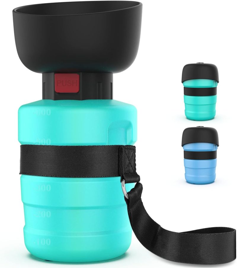 77oz Dog Travel Water Bottle with Pull-Out Drinking Bowl, Portable Dog Water Bowl Dispenser Suitable for Large, Medium, and - Image 7