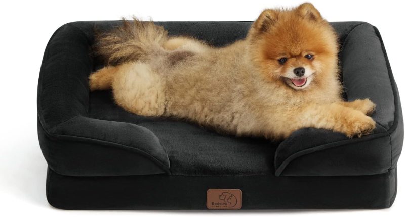 Bedsure Orthopedic Dog Bed for Medium Dogs -Foam Sofa with Removable Washable Cover, Waterproof Lining and Nonskid Bottom Couch, - Image 138