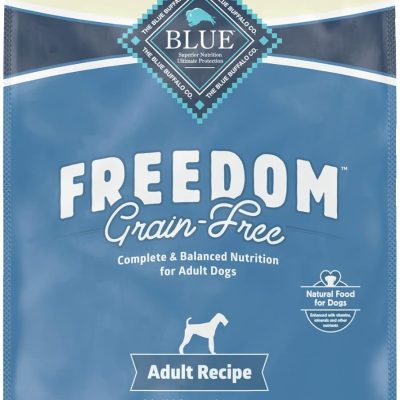 Blue Buffalo Freedom Grain Free Natural Adult Dry Dog Food, Chicken 24-lb