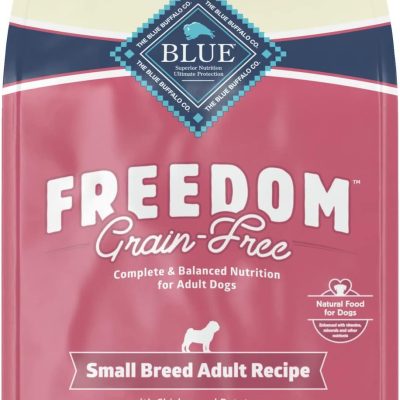 Blue Buffalo Freedom Grain Free Natural Adult Small Breed Dry Dog Food, Chicken 11-lb