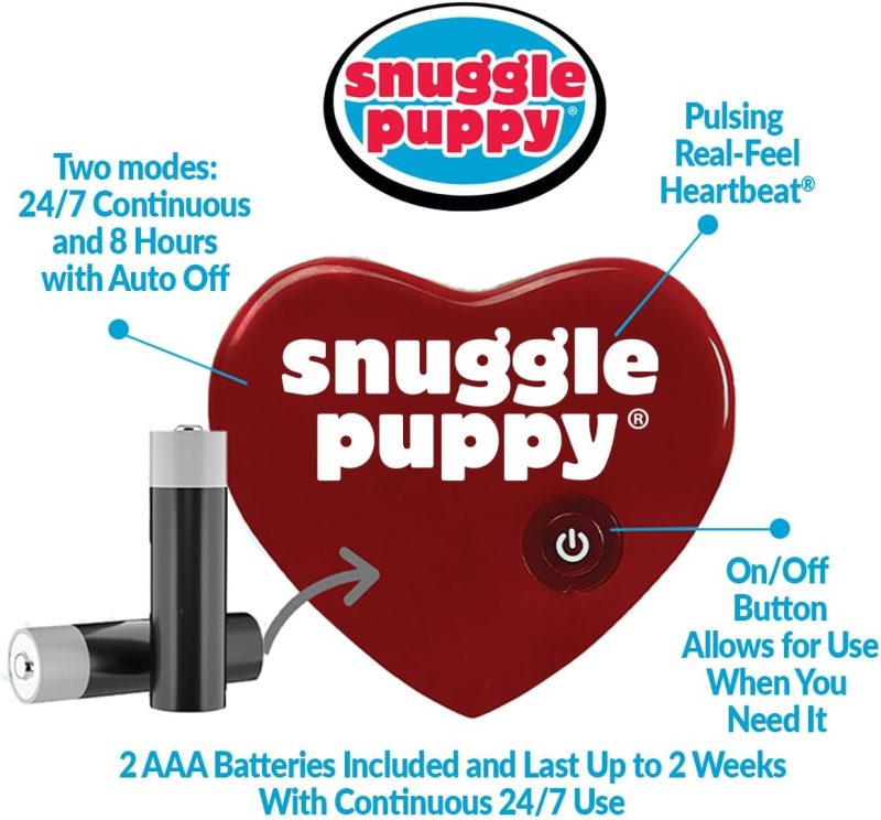 Original Snuggle Puppy Heartbeat Stuffed Toy for Dogs. Pet Anxiety Relief and Calming Aid, Comfort Toy for Behavioral Training - Image 3