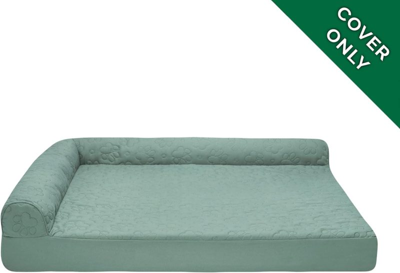 Furhaven Orthopedic Dog Bed for Medium/Small Dogs w/ Removable Bolsters & Washable Cover, For Dogs Up to 35 lbs - Plush & Almond - Image 182