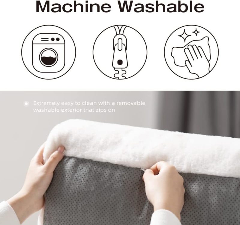 Pet Couch Bed, Washable Cat Beds for Medium Small Dogs & Cats up to 25 lbs, Durable Dog Beds with Non-Slip Bottom, Fluffy Cat - Image 10