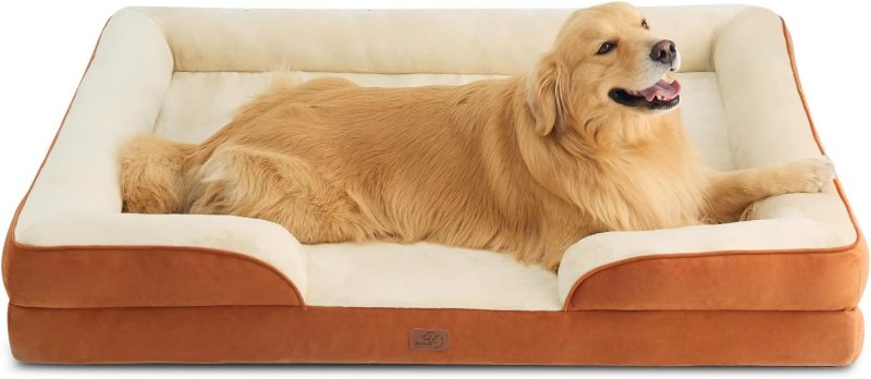 Bedsure Orthopedic Dog Bed for Medium Dogs -Foam Sofa with Removable Washable Cover, Waterproof Lining and Nonskid Bottom Couch, - Image 164