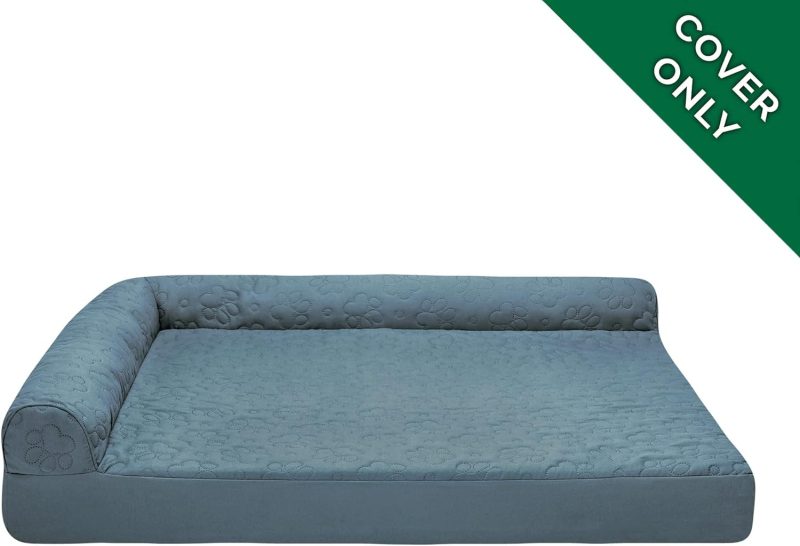 Furhaven Orthopedic Dog Bed for Medium/Small Dogs w/ Removable Bolsters & Washable Cover, For Dogs Up to 35 lbs - Plush & Almond - Image 353