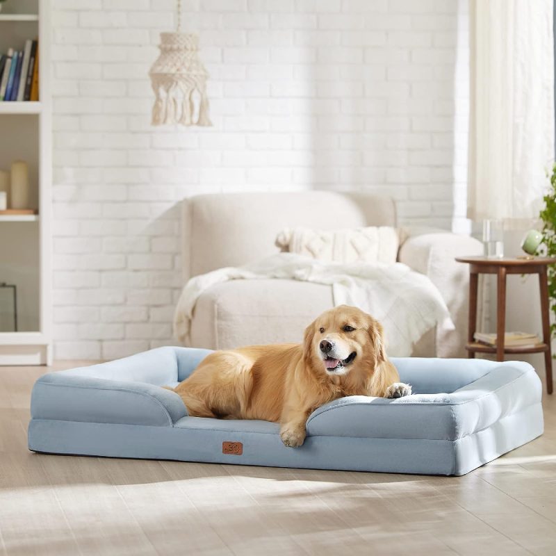 Bedsure Orthopedic Dog Bed for Medium Dogs -Foam Sofa with Removable Washable Cover, Waterproof Lining and Nonskid Bottom Couch, - Image 253