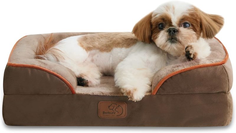 Bedsure Orthopedic Dog Bed for Medium Dogs -Foam Sofa with Removable Washable Cover, Waterproof Lining and Nonskid Bottom Couch, - Image 328