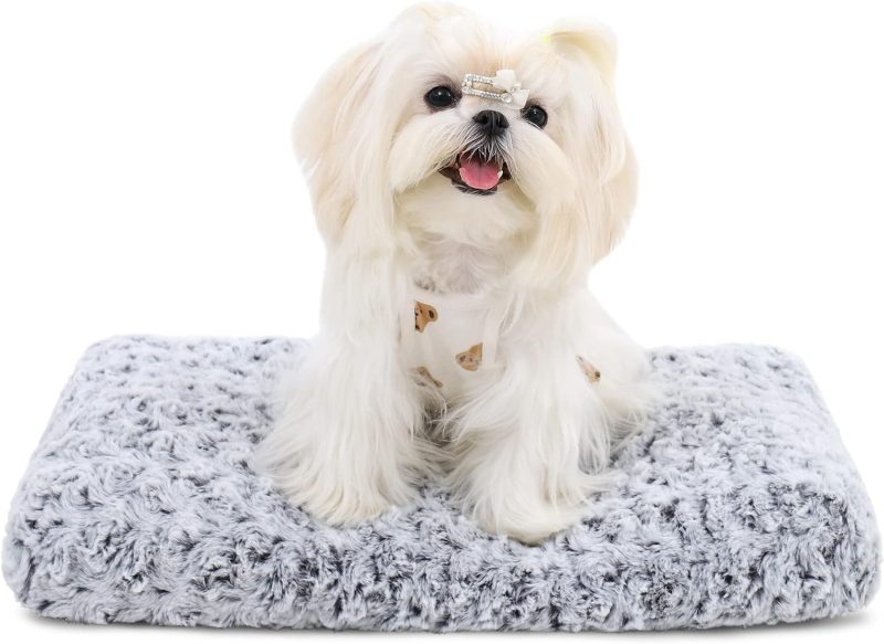 Washable Dog Bed Deluxe Plush Dog Crate Beds Fulffy Comfy Kennel Pad Anti-Slip Pet Sleeping Mat for Large, Jumbo, Medium, Small - Image 7