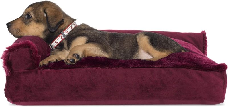 Furhaven Cooling Gel Dog Bed for Large/Medium Dogs w/ Removable Bolsters & Washable Cover, For Dogs Up to 55 lbs - Plush & - Image 437