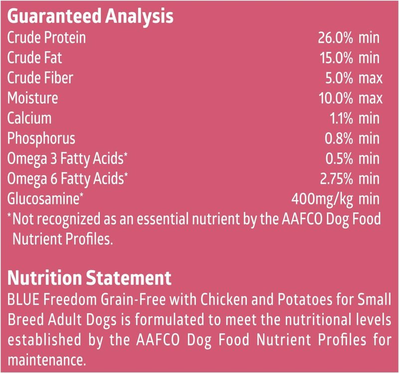 Blue Buffalo Freedom Grain Free Natural Adult Small Breed Dry Dog Food, Chicken 11-lb - Image 8
