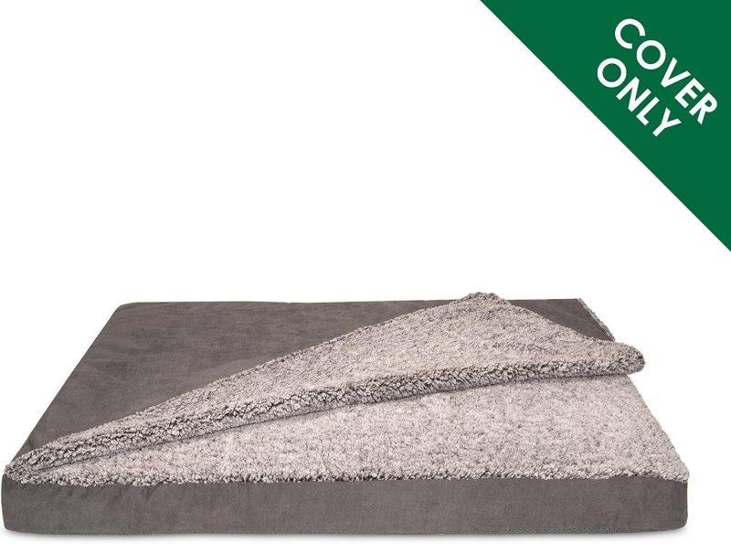 Furhaven Cooling Gel Dog Bed for Large Dogs w/ Removable Bolsters & Washable Cover, For Dogs Up to 95 lbs - Plush & Velvet Waves - Image 319