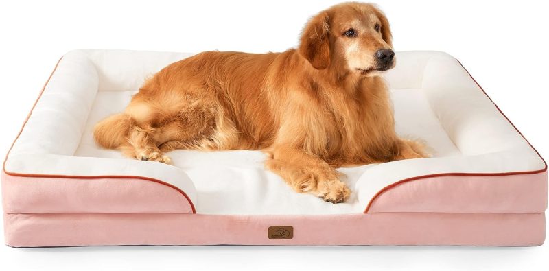 Bedsure Orthopedic Dog Bed for Medium Dogs -Foam Sofa with Removable Washable Cover, Waterproof Lining and Nonskid Bottom Couch, - Image 295