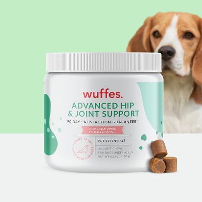 Wuffes Chewable Dog Hip and Joint Supplement for Small & Medium Breeds - Glucosamine & Chondroitin Chews - Dog Joint Supplements