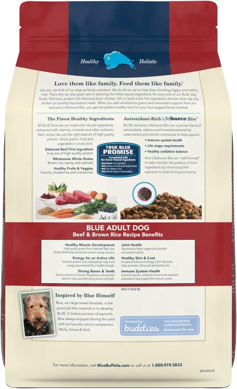 Blue Buffalo Life Protection Formula Natural Adult Dry Dog Food, Chicken and Brown Rice 30-lb - Image 90