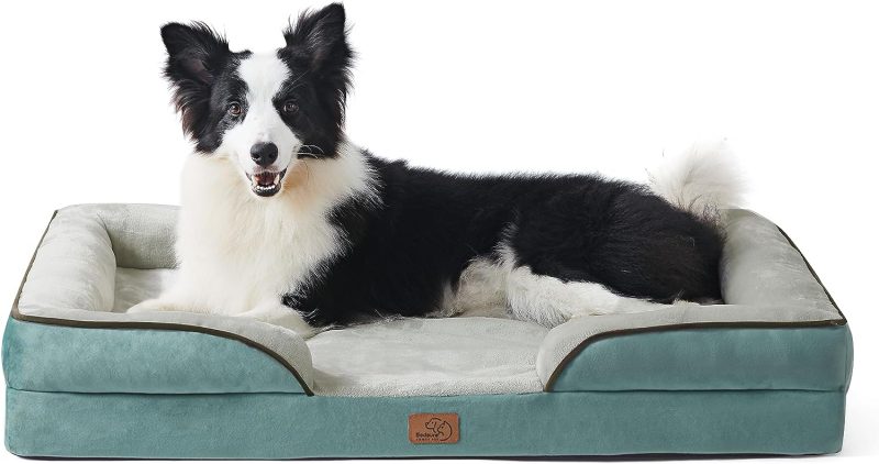 Bedsure Orthopedic Dog Bed for Medium Dogs -Foam Sofa with Removable Washable Cover, Waterproof Lining and Nonskid Bottom Couch, - Image 221