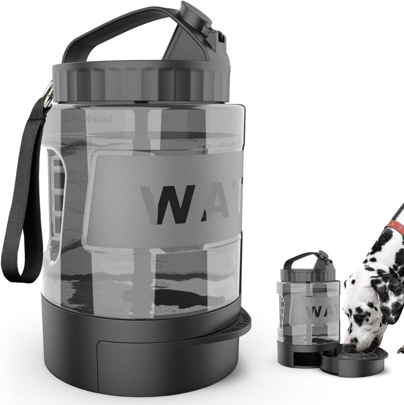77oz Dog Travel Water Bottle with Pull-Out Drinking Bowl, Portable Dog Water Bowl Dispenser Suitable for Large, Medium, and - Image 8