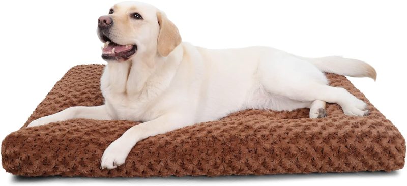 Washable Dog Bed Deluxe Plush Dog Crate Beds Fulffy Comfy Kennel Pad Anti-Slip Pet Sleeping Mat for Large, Jumbo, Medium, Small - Image 24