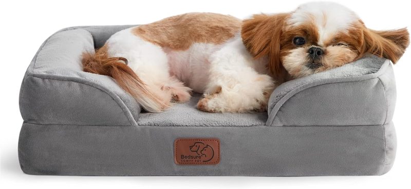 Bedsure Orthopedic Dog Bed for Medium Dogs -Foam Sofa with Removable Washable Cover, Waterproof Lining and Nonskid Bottom Couch, - Image 126