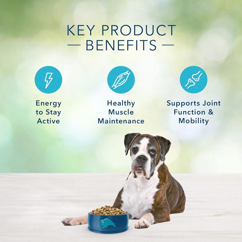 Blue Buffalo Freedom Grain Free Natural Senior Dry Dog Food, Chicken 24-lb - Image 5