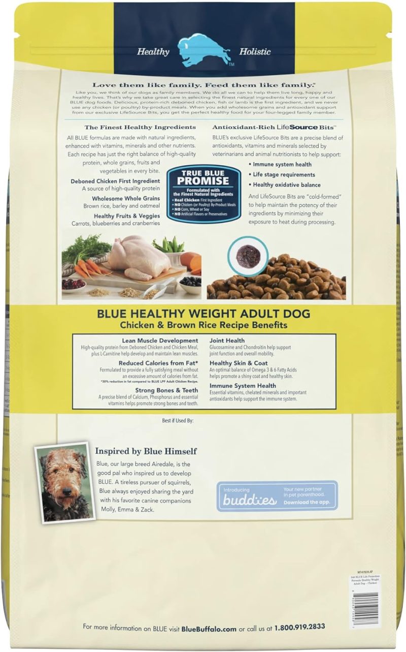 Blue Buffalo Life Protection Formula Natural Adult Dry Dog Food, Chicken and Brown Rice 30-lb - Image 45