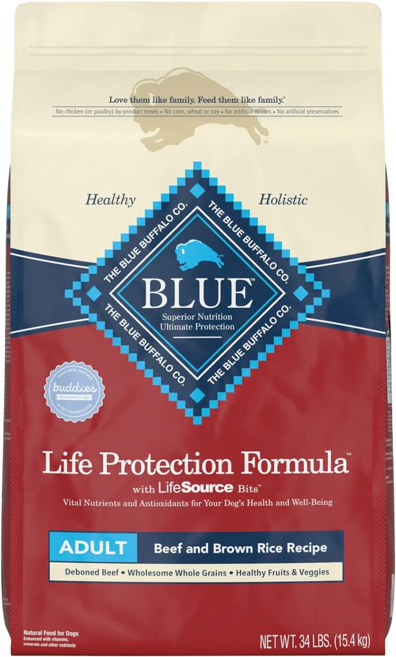 Blue Buffalo Life Protection Formula Natural Adult Dry Dog Food, Chicken and Brown Rice 30-lb - Image 152