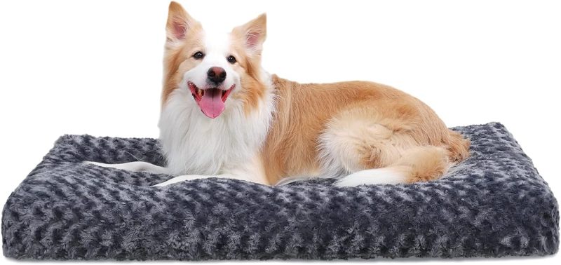 Washable Dog Bed Deluxe Plush Dog Crate Beds Fulffy Comfy Kennel Pad Anti-Slip Pet Sleeping Mat for Large, Jumbo, Medium, Small - Image 27