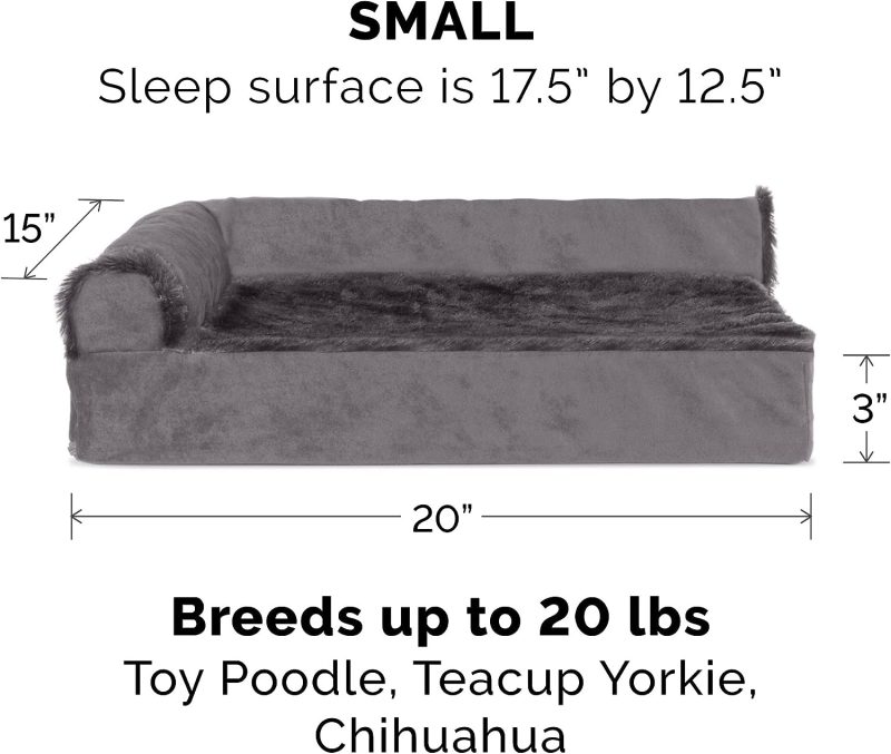 Furhaven Cooling Gel Dog Bed for Large/Medium Dogs w/ Removable Bolsters & Washable Cover, For Dogs Up to 55 lbs - Plush & - Image 225