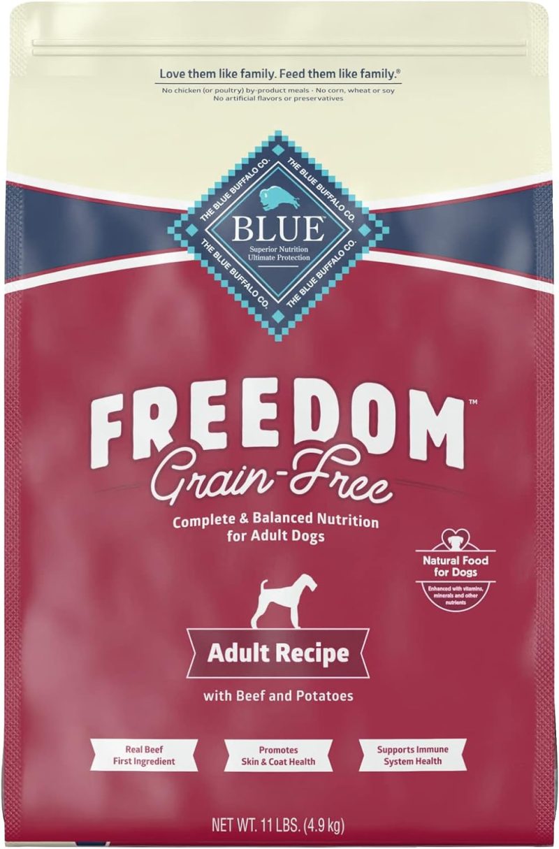 Blue Buffalo Freedom Grain Free Natural Adult Dry Dog Food, Beef 24-lb - Image 12