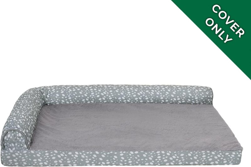 Furhaven Orthopedic Dog Bed for Medium/Small Dogs w/ Removable Bolsters & Washable Cover, For Dogs Up to 35 lbs - Plush & Almond - Image 2