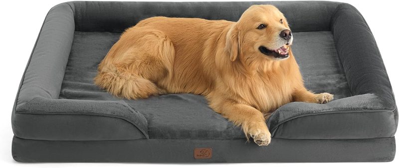 Bedsure Orthopedic Dog Bed for Medium Dogs -Foam Sofa with Removable Washable Cover, Waterproof Lining and Nonskid Bottom Couch, - Image 19