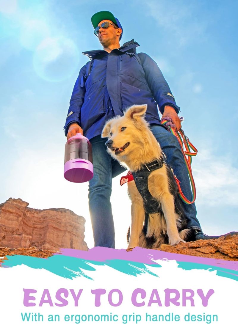 77oz Dog Travel Water Bottle with Pull-Out Drinking Bowl, Portable Dog Water Bowl Dispenser Suitable for Large, Medium, and - Image 17