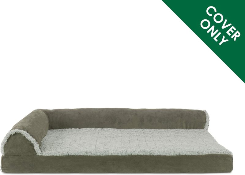 Furhaven Orthopedic Dog Bed for Medium/Small Dogs w/ Removable Bolsters & Washable Cover, For Dogs Up to 35 lbs - Plush & Almond - Image 277
